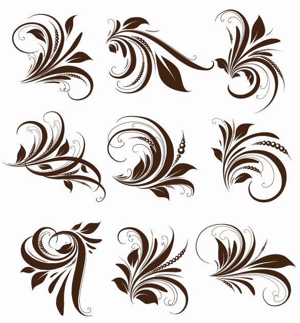 5 Vector Floral Design Flower Images