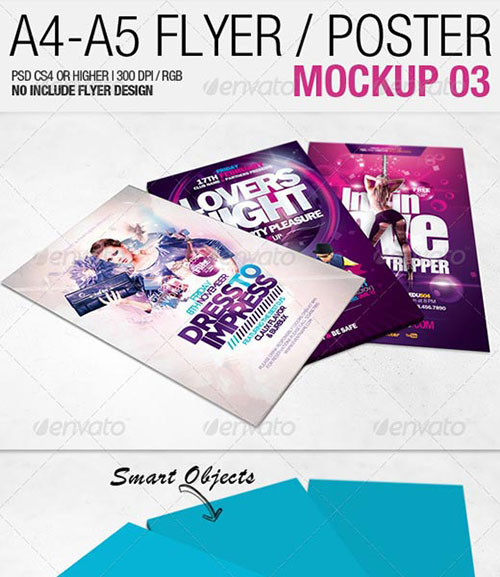 Free Flyer Mockup PSD Free Flyer Mockup PSD