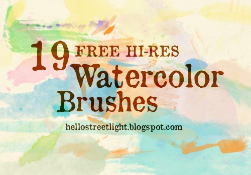 Free Photoshop Watercolor Brushes