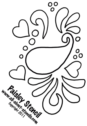 Free Printable Paisley Stencils