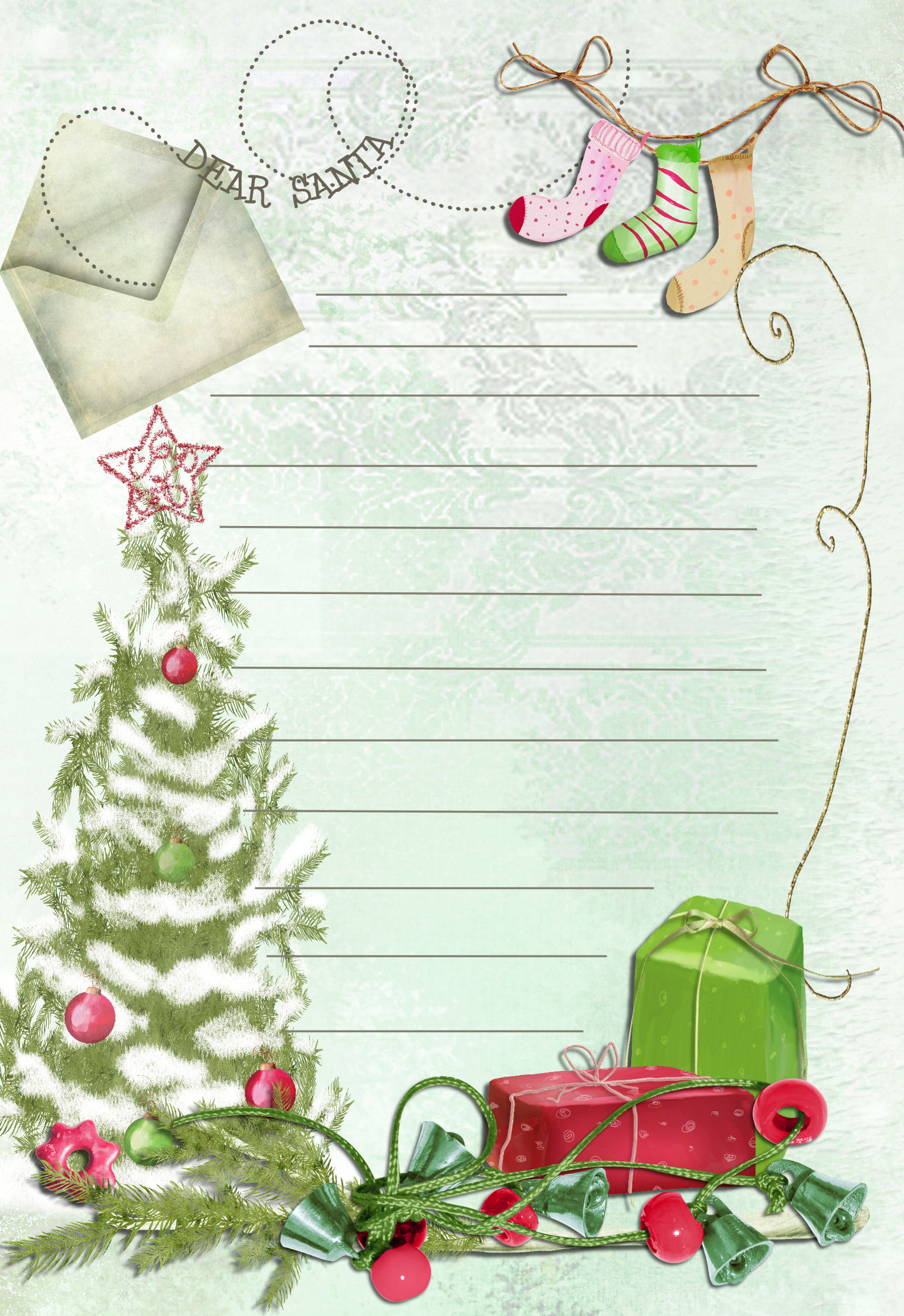 22 Free Printable Christmas Letter Templates Images - Free With Free Christmas Letterhead Templates