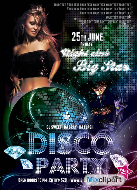 Free Psd Party Flyer Template Download