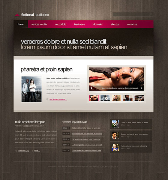 Free PSD Website Template Free PSD Website Template