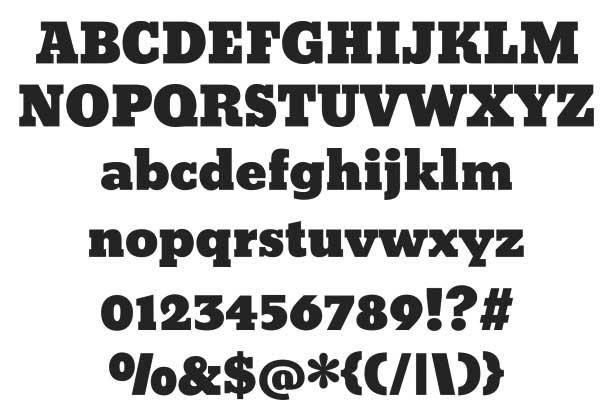 12 Thick Serif Fonts Images