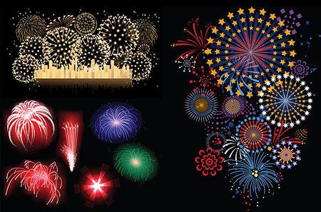 Free Vector Fireworks