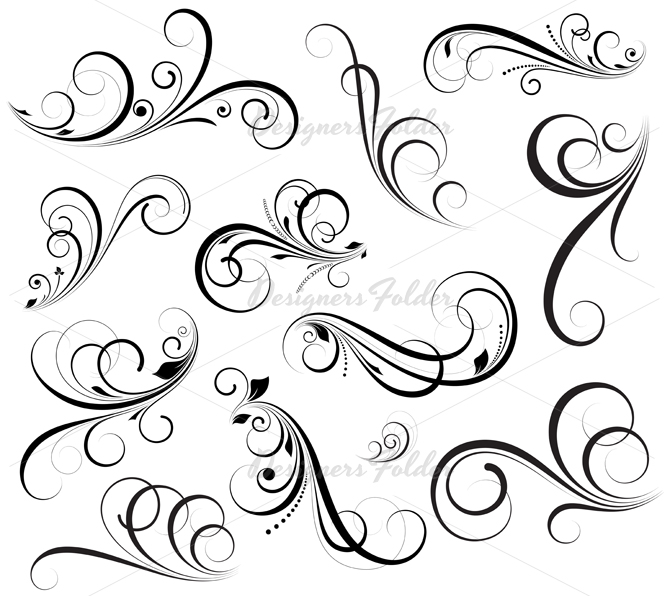 Free Vector Swirl Designs