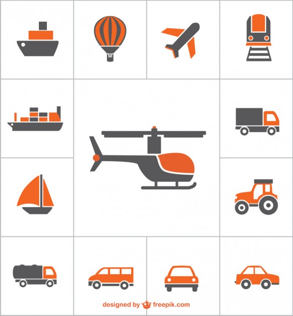 Free Vector Transportation Icons