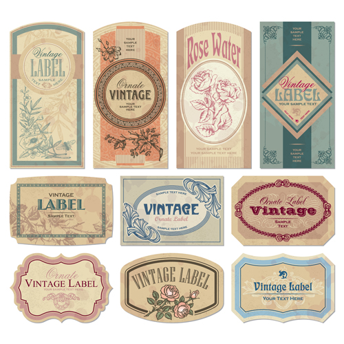 Free Vector Vintage Labels Free Vector Vintage Labels
