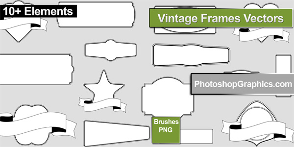 Free Vintage Banner Photoshop Brushes Free Vintage Banner Photoshop Brushes