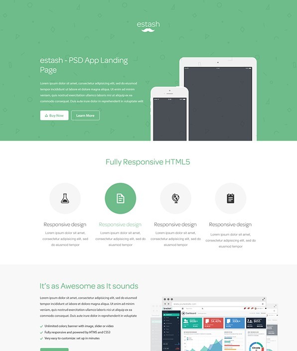 Free Web App Landing Page Template