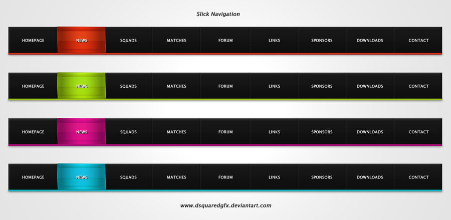 Free Website Navigation Bars