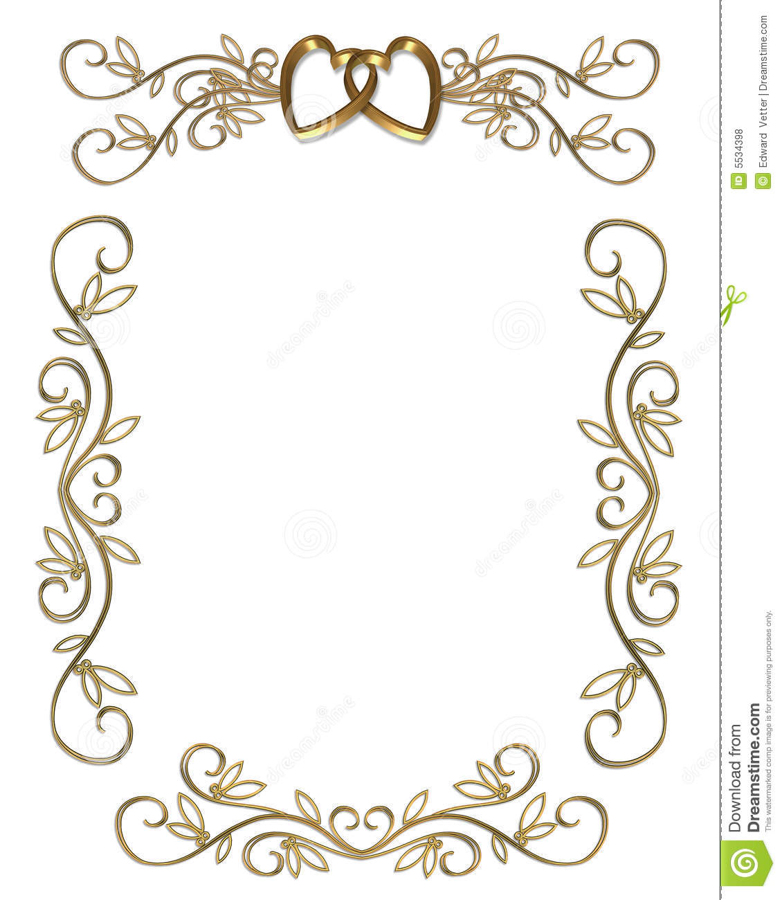 Free Wedding Invitation Borders Clip Art