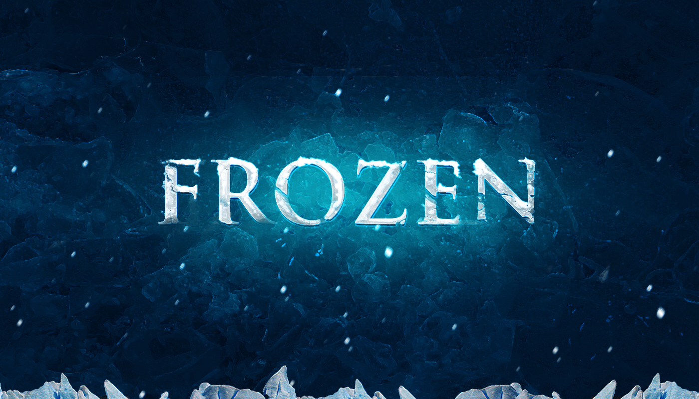 15 PSD Photoshop Frozen Text Images