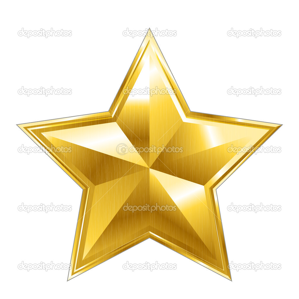 Gold Star Icon Vector