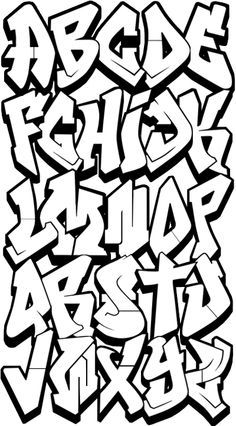 Graffiti Alphabet Bubble Letters Graffiti Alphabet Bubble Letters