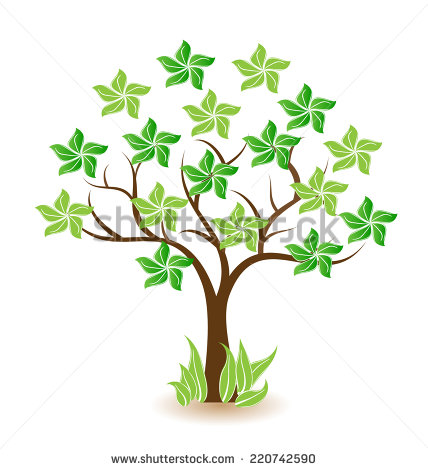 Growing Tree Icon Vector