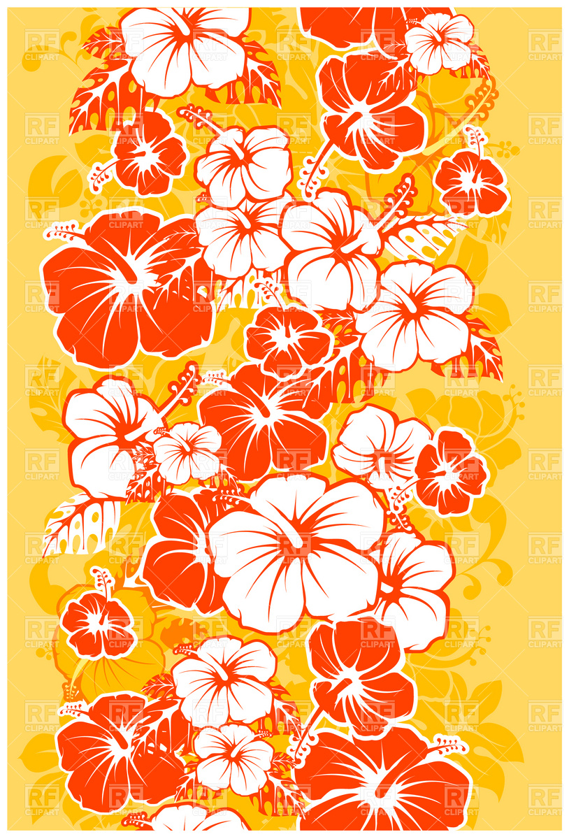 Hawaiian Flower Clip Art Vector Free