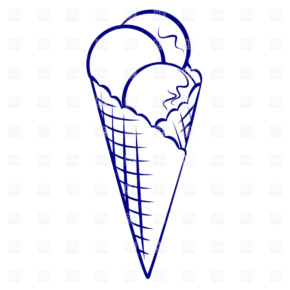 Ice Cream Cone Sketch