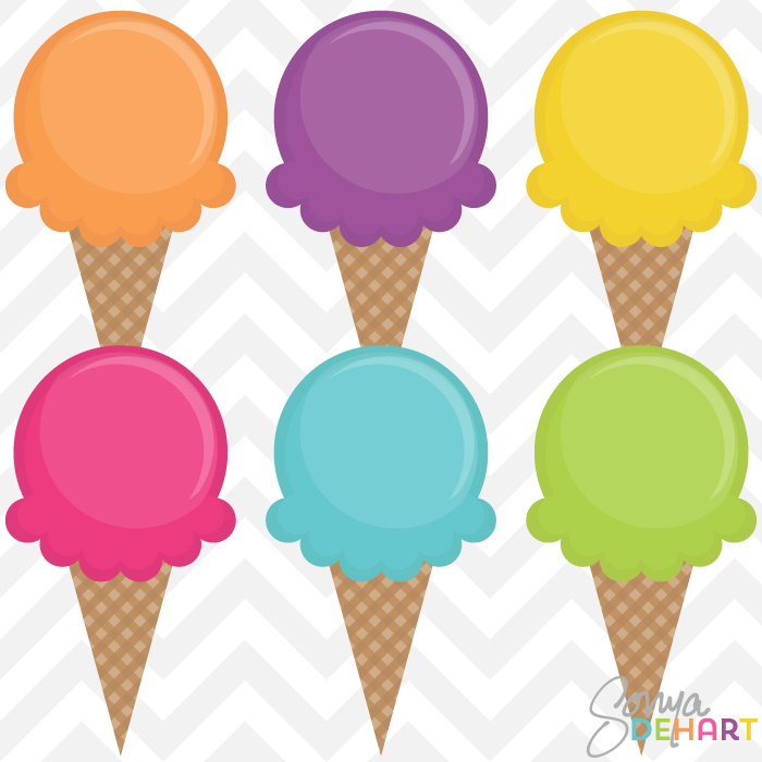 Ice Cream Waffle Cone Clip Art