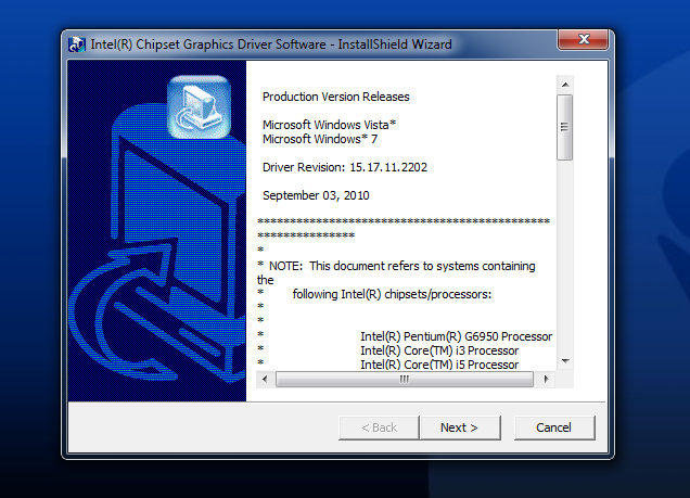 Intel Graphics Driver Windows 7