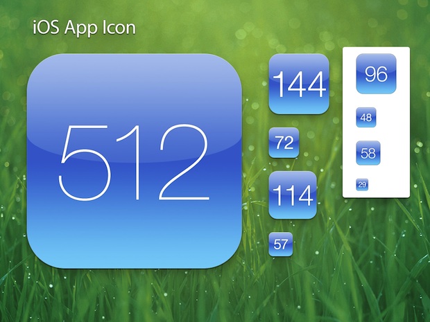 19 Retina PSD IOS App Icon Images