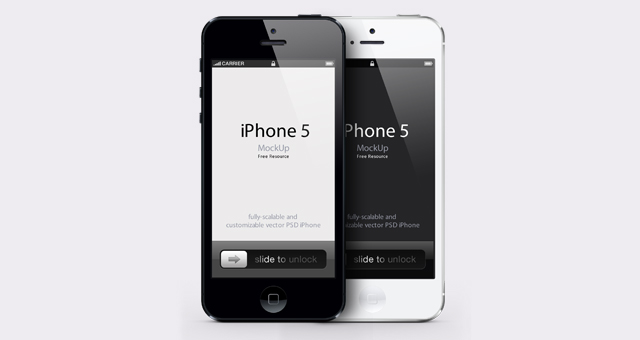 iPhone 5 Mockup Psd Free