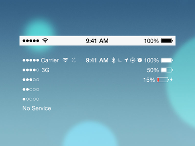 iPhone Status Bar Icons