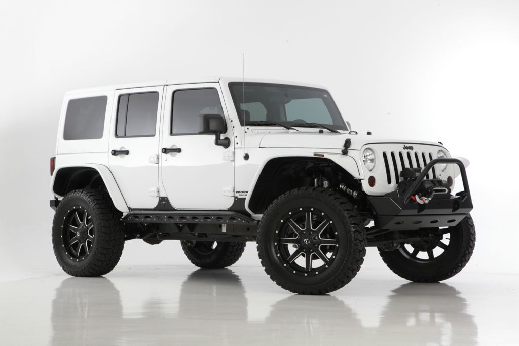 Jeep JK White Wheels