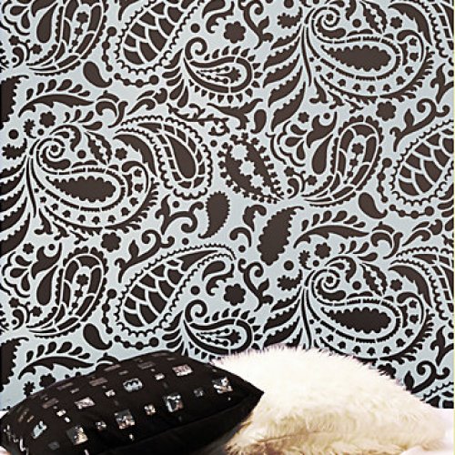 Large Paisley Stencil Pattern