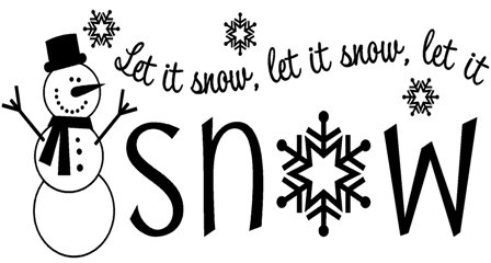 Let It Snow Lettering