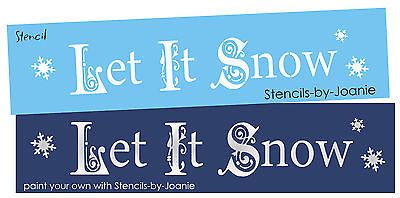 Let It Snow Stencil Font