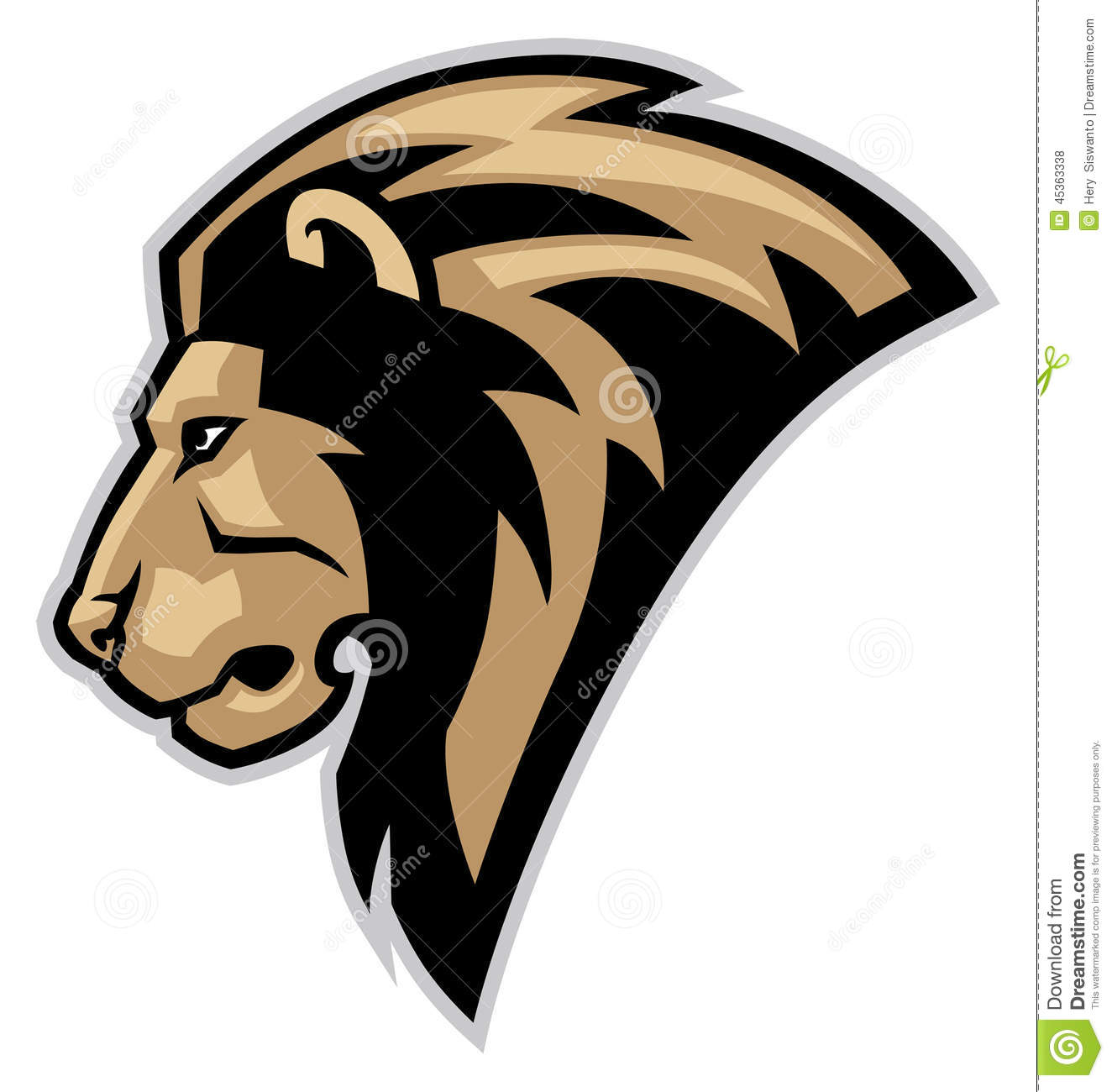 Lion Head Mascot