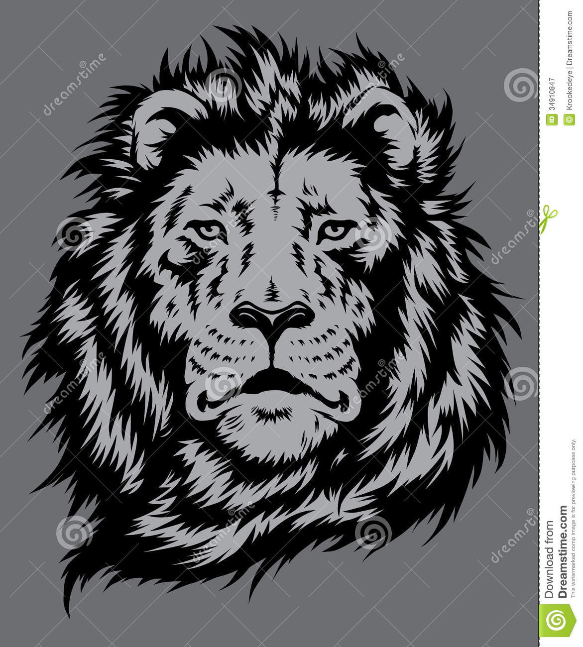 Lion Head Vector