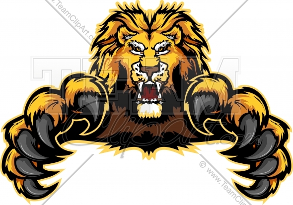 Lion Mascot Clip Art