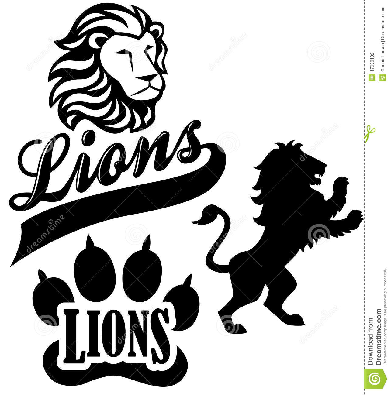 Lion School Mascot Clip Art