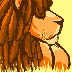 Lion with Dreadlocks