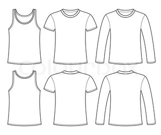 Long Sleeve Blank Shirt Template