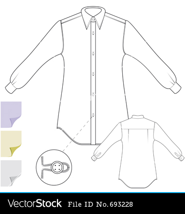 Long Sleeve Button Up Shirt Template