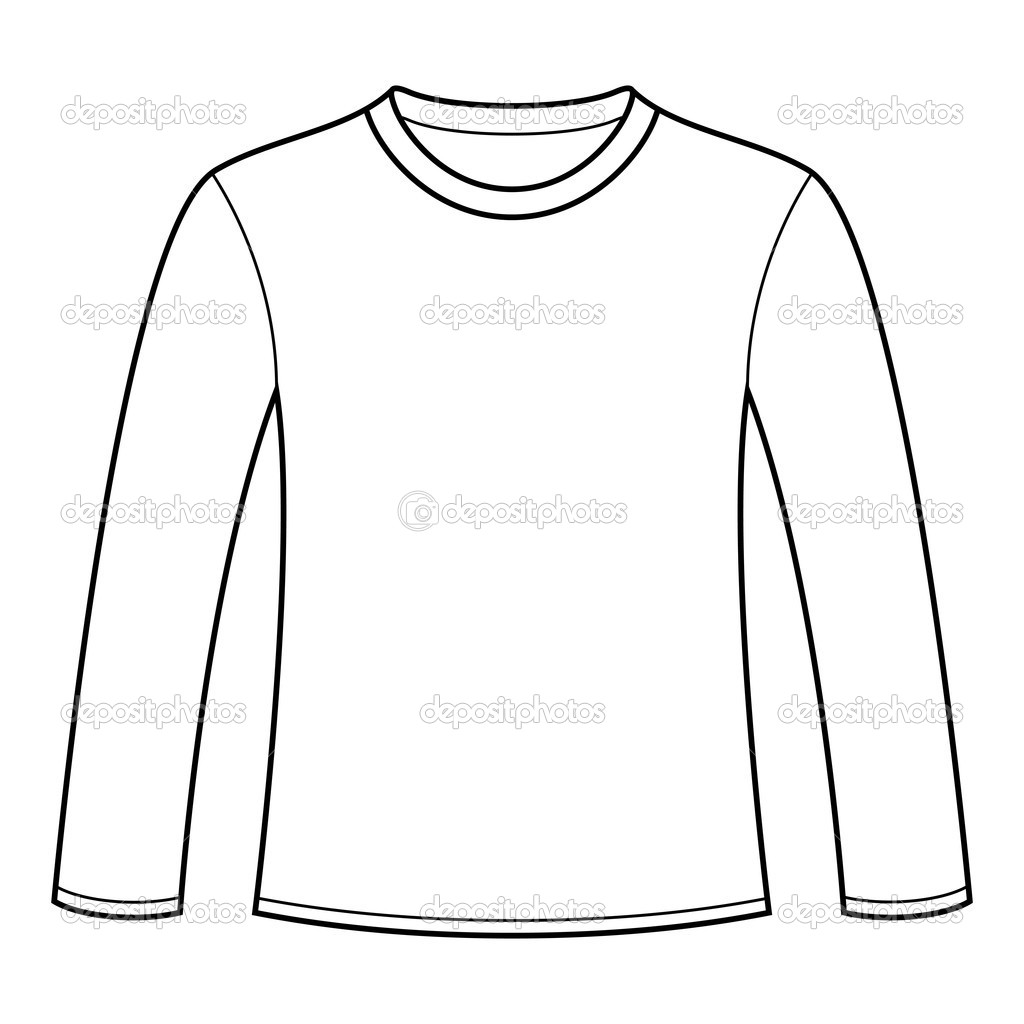 Long Sleeve T-Shirt Template