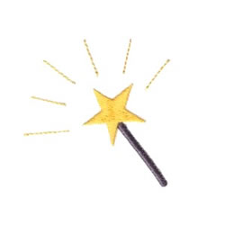 Magic Wand Embroidery Design