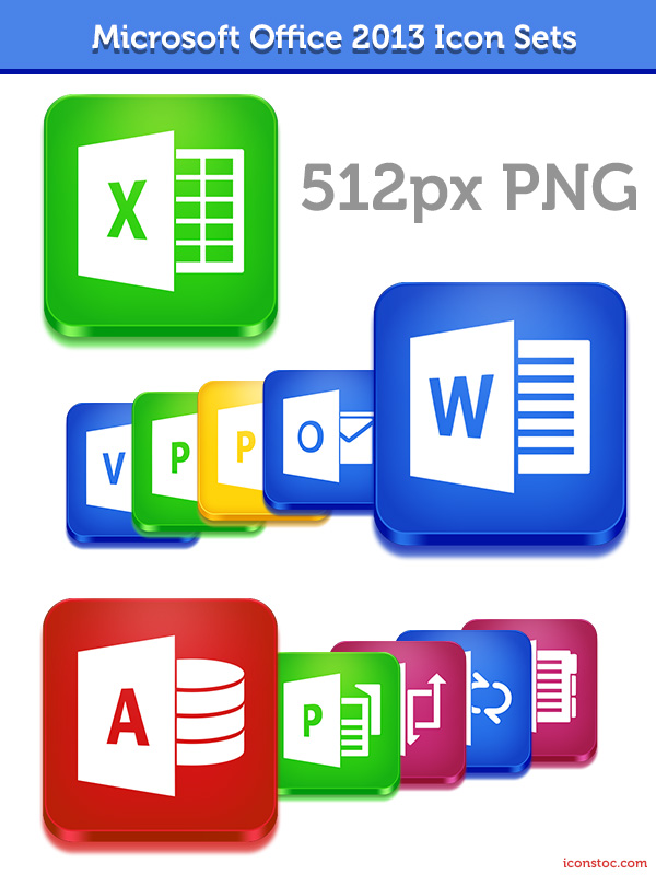 Microsoft Office 2013 Icons