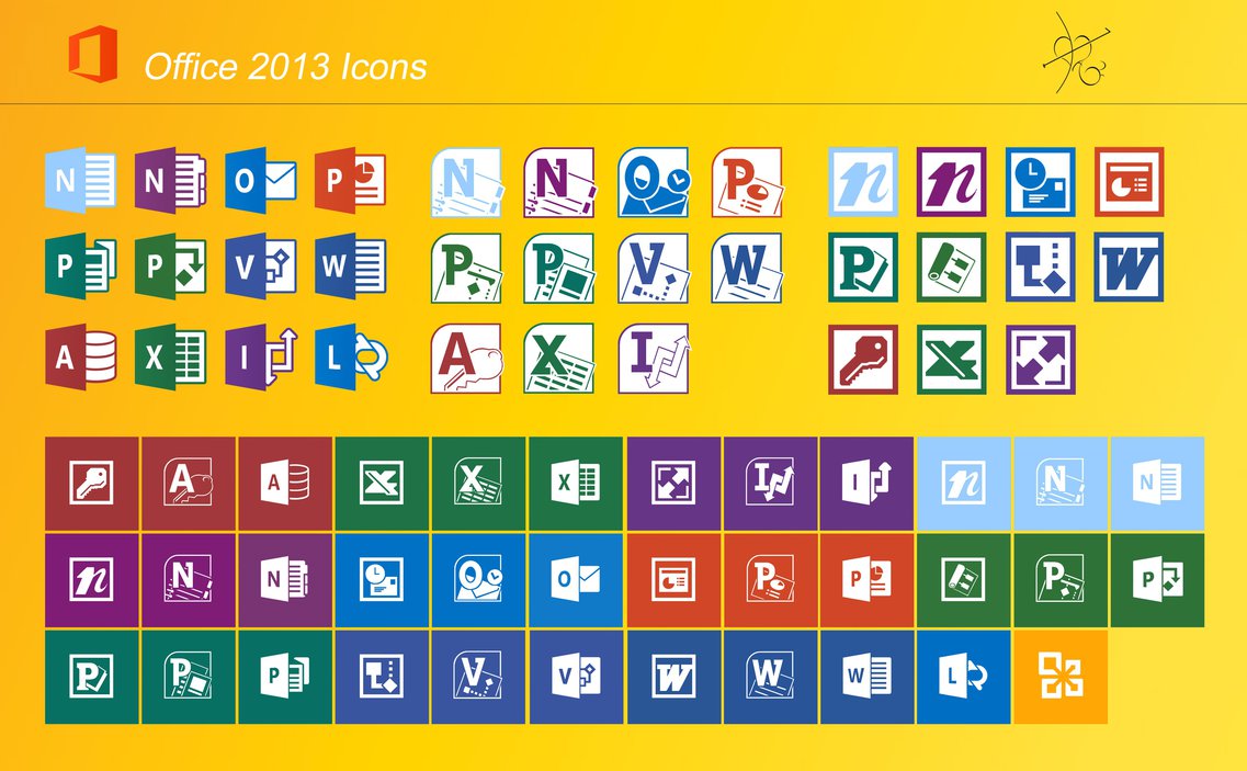 Microsoft Office 2013 Icons