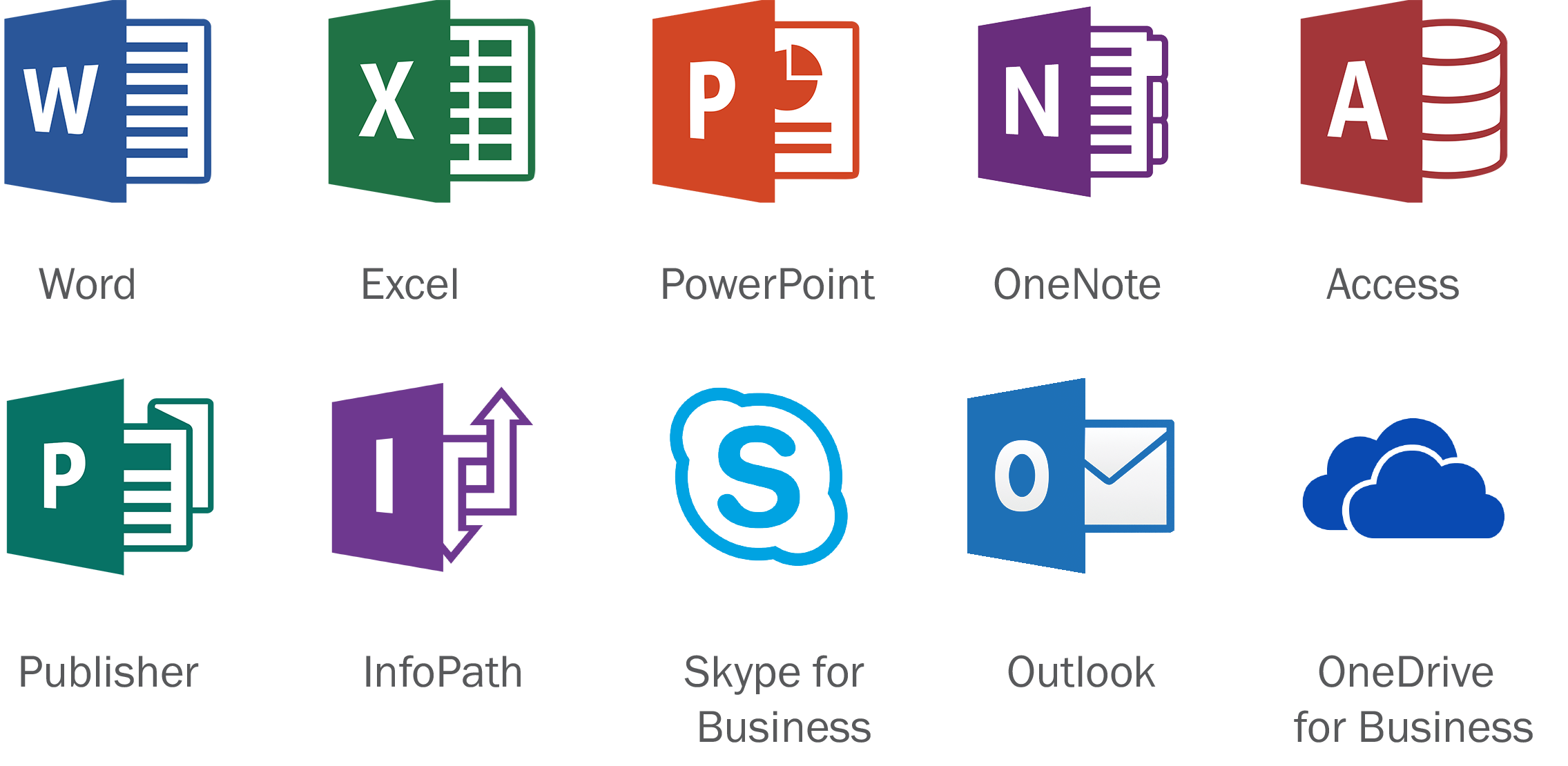 Microsoft Office 365 2016 Icons