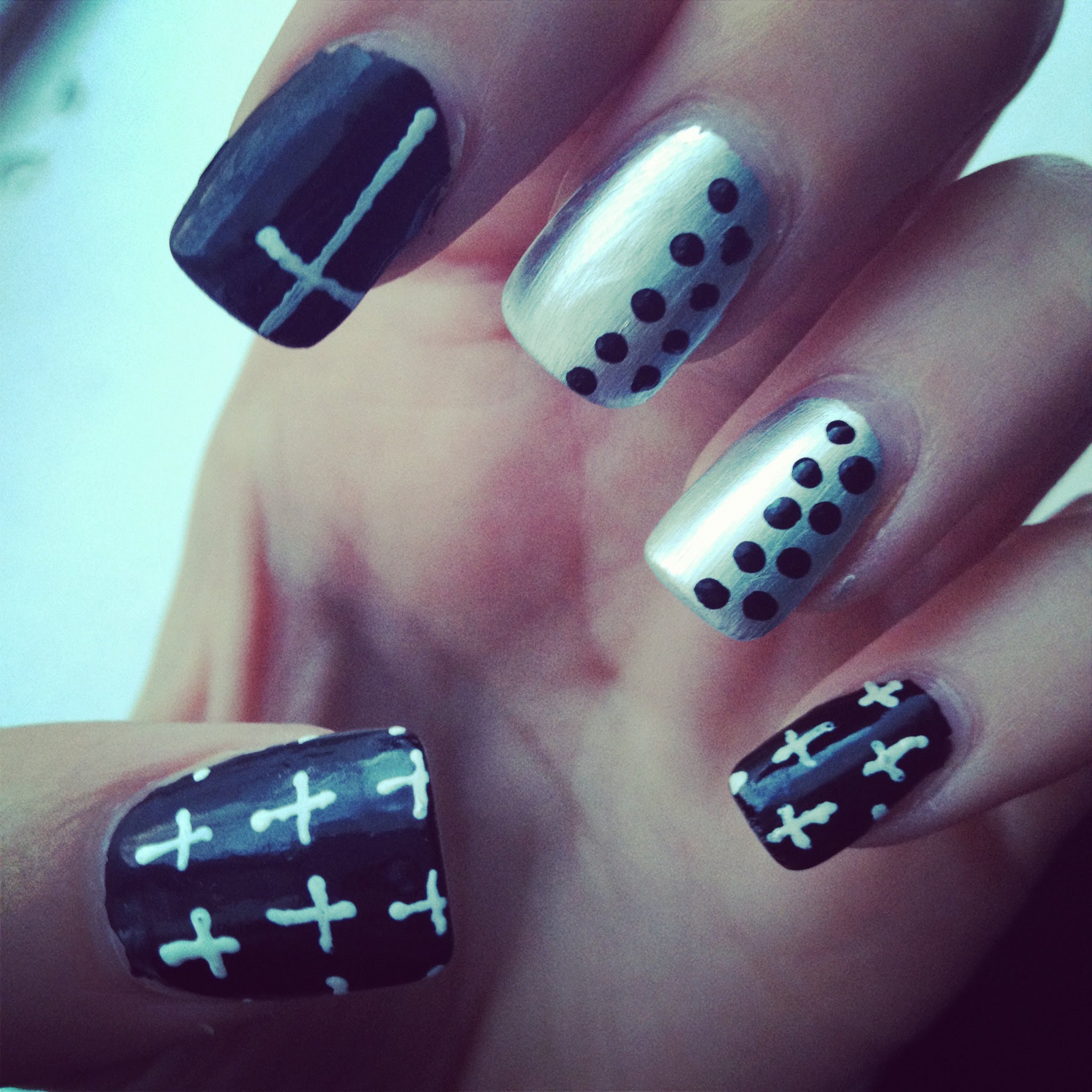 Nail Designs with Crosses