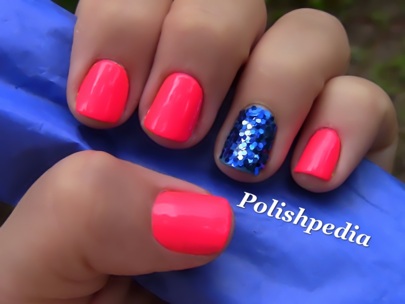 Nail Designs with Pink and Blue