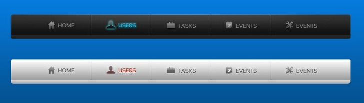 Navigation Menu Bar Navigation Menu Bar
