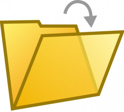Open File Folder Clip Art