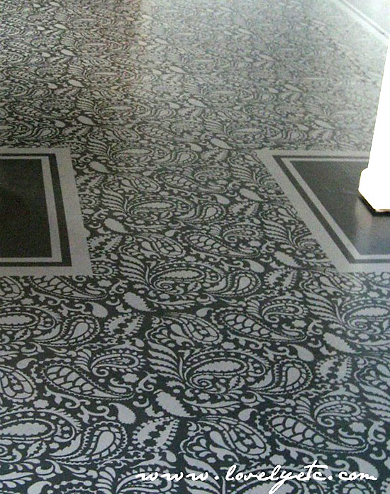 Painted Floor Stencil