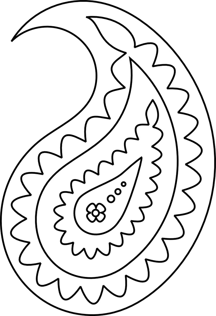 Paisley Pattern Template