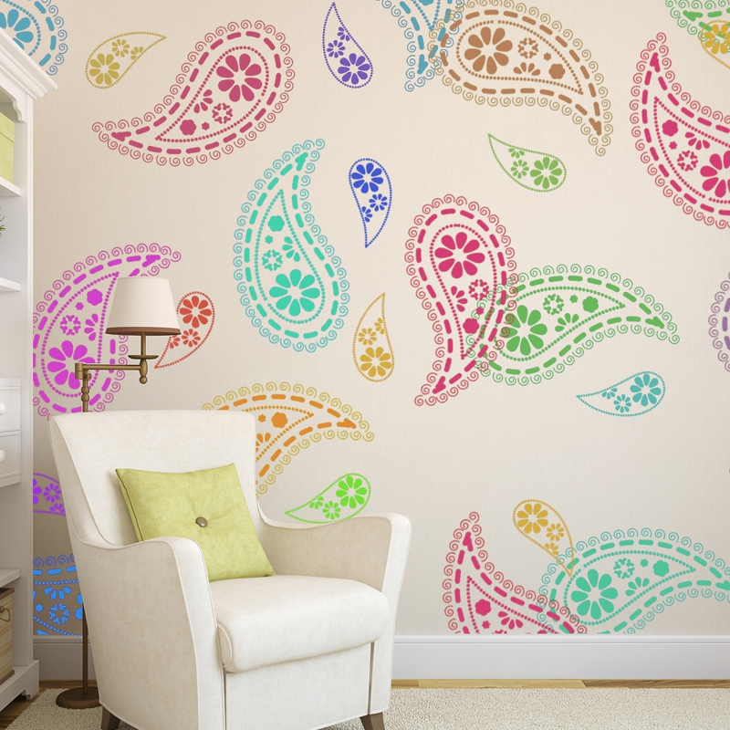 Paisley-Stencil-Wall-Pattern